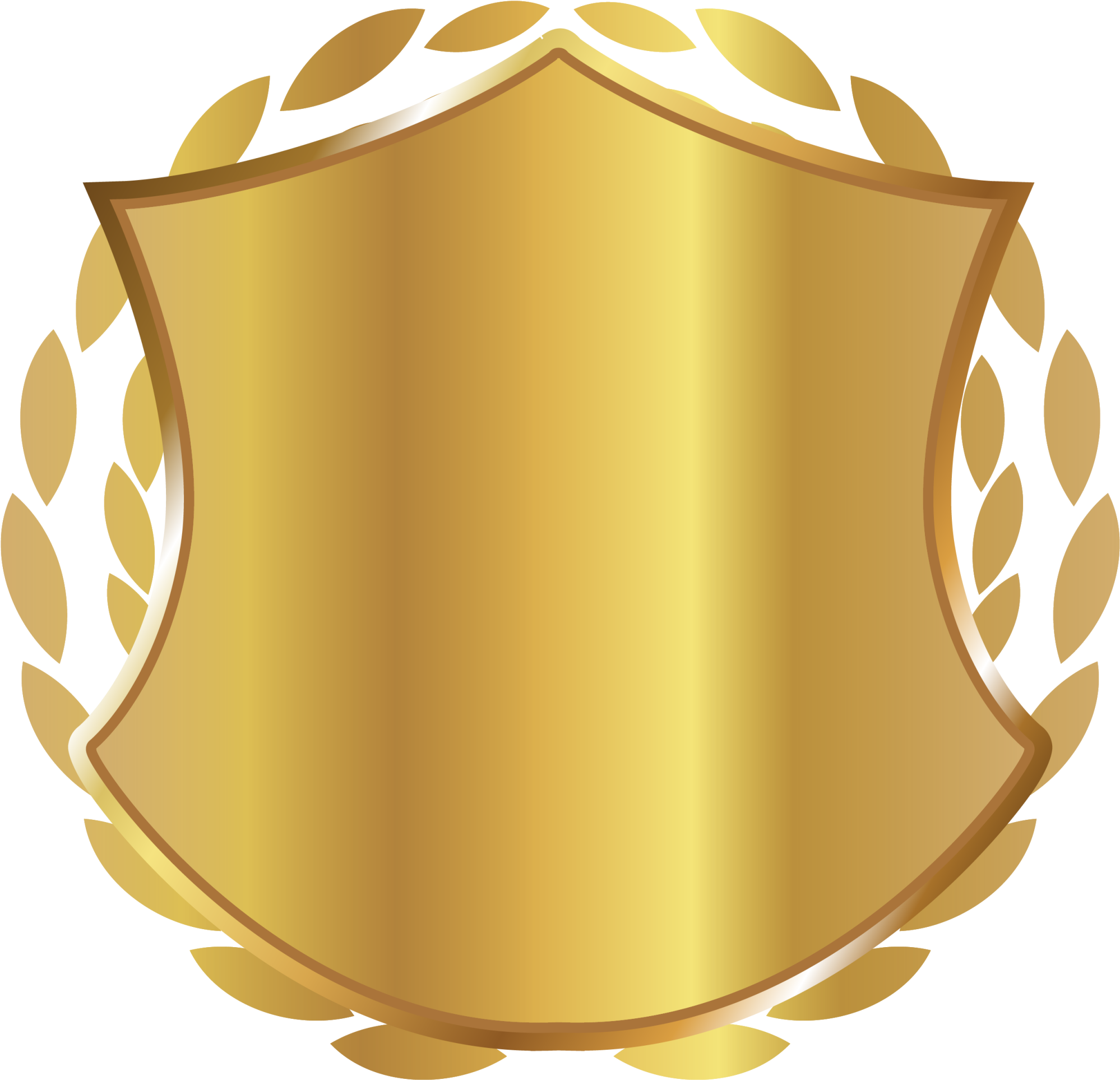 Golden Shield Badge - Gold Shield Transparent (2000x1965)