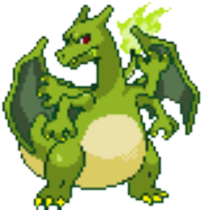Martian Charizard - Pokemon Charizard Pixel Art (420x420)