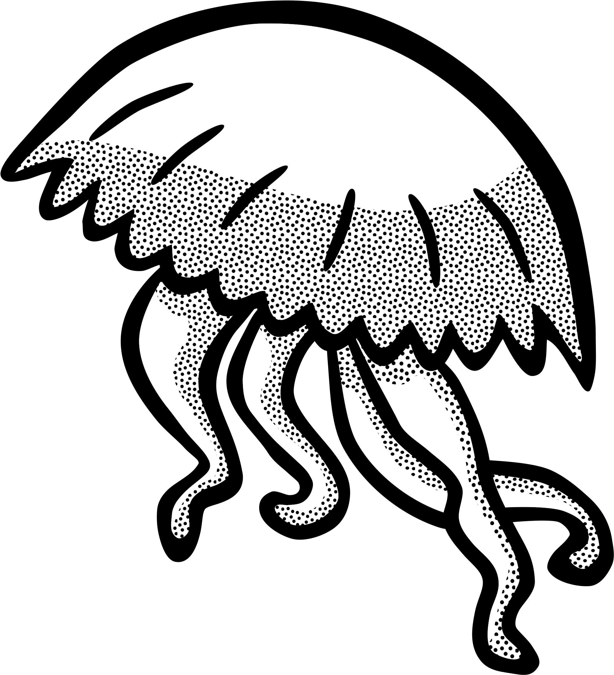 Big Image - Gambar Ubur Ubur Vektor (2323x2400)