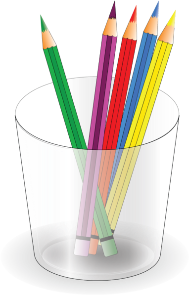 9766 Kb Tcxt7e Clipart - Color Pencil Vector Png (424x600)