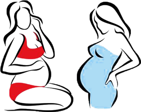 Pregnancy Woman Photography Illustration - Dos Mujers Embarazadas (779x605)