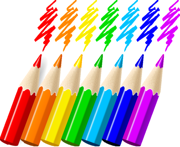 Crayons De Couleurs,articles D Ecole - Color Pencil Vector Png (600x491)