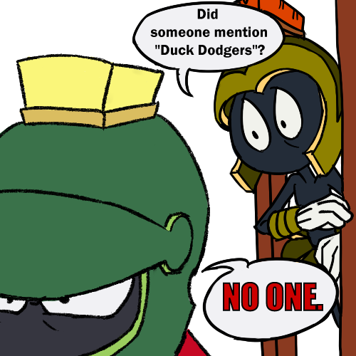 Martian Commander X 2 A - Cartoon (500x500)