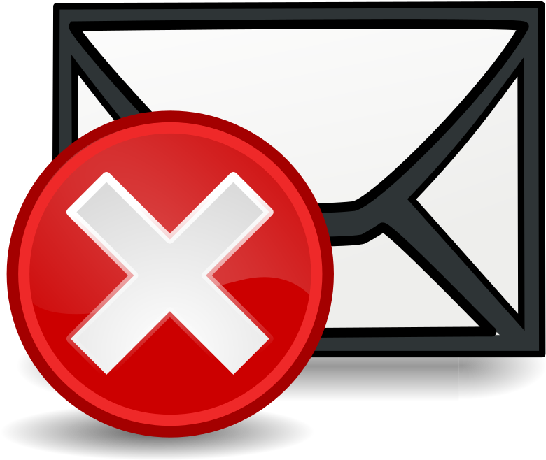 No Email Clipart (800x682)