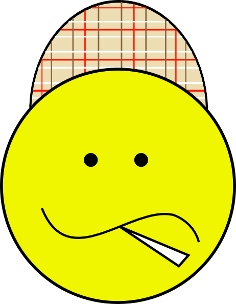 Nauseous Clip Art - Chav Smiley (462x594)