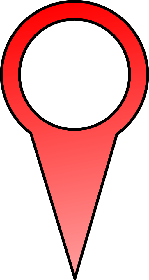 Map Drawing Pin Clip Art - Map Pin Red (512x960)