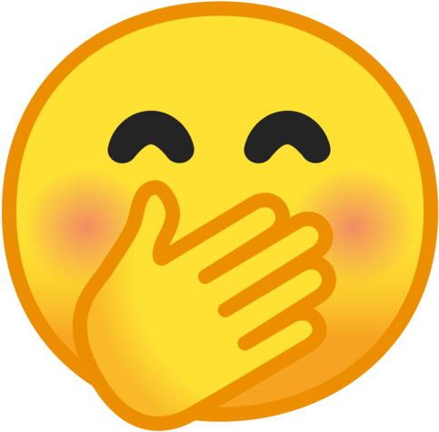 Google - Emoji Hand In Mouth (512x512)
