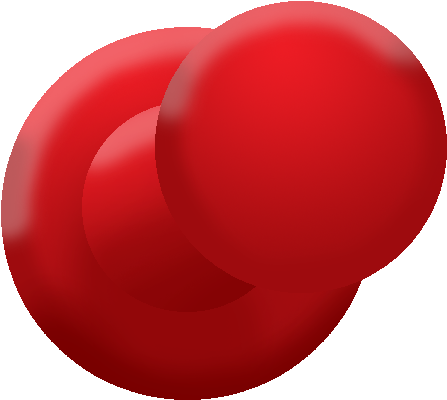 Red Push Pin Png By Bloodywilliam On Clipart Library - Push Pin Png (496x444)