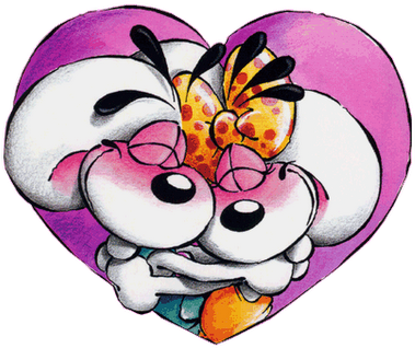 Enamorados - Diddl Love (400x351)