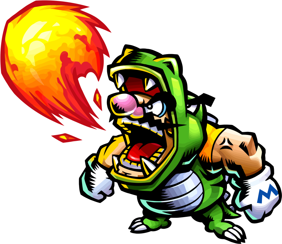 Dragon Wario Artwork - Wario Master Of Disguise All Disguises (952x832)