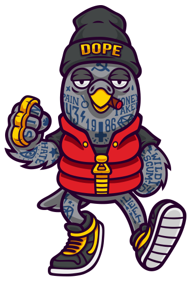 Hipster Art - Dope Cartoon Transparent (600x579)