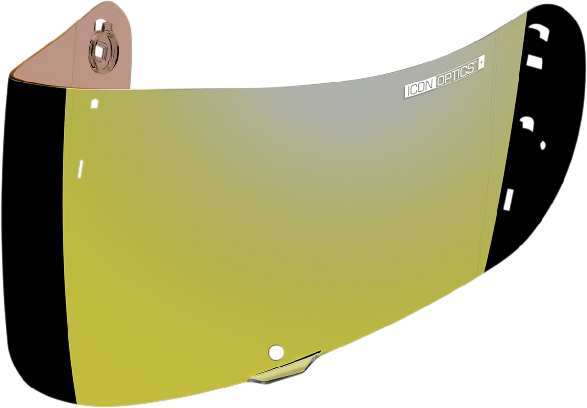 Icon And Pivot Kits Shield Optics Ff Rst Gold Adult - Icon Optics Visor - Gold-mirrored - One Size (1200x836)