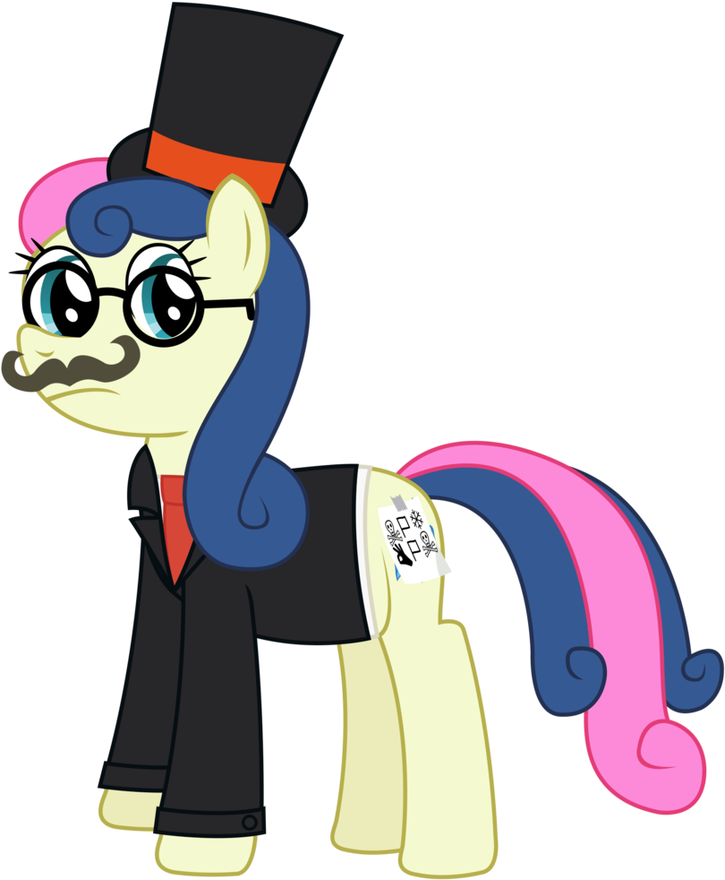 Sketchmcreations, Bon Bon, Disguise, Facial Hair, Glasses, - Cartoon (867x1024)