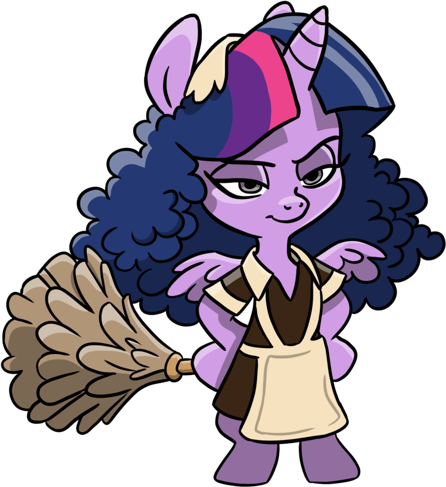 Alicorn, Alternate Version, Apron, Artist - Cartoon (940x1024)