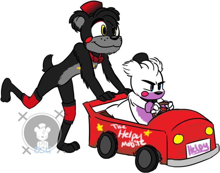 Awwwww So Cute - Fnaf 6 Lefty X Helpy (1024x663)