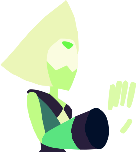 Peridot Silhouette By Flamingdoesgfx On Deviantart - Steven Universe Peridot Silhouette (500x500)