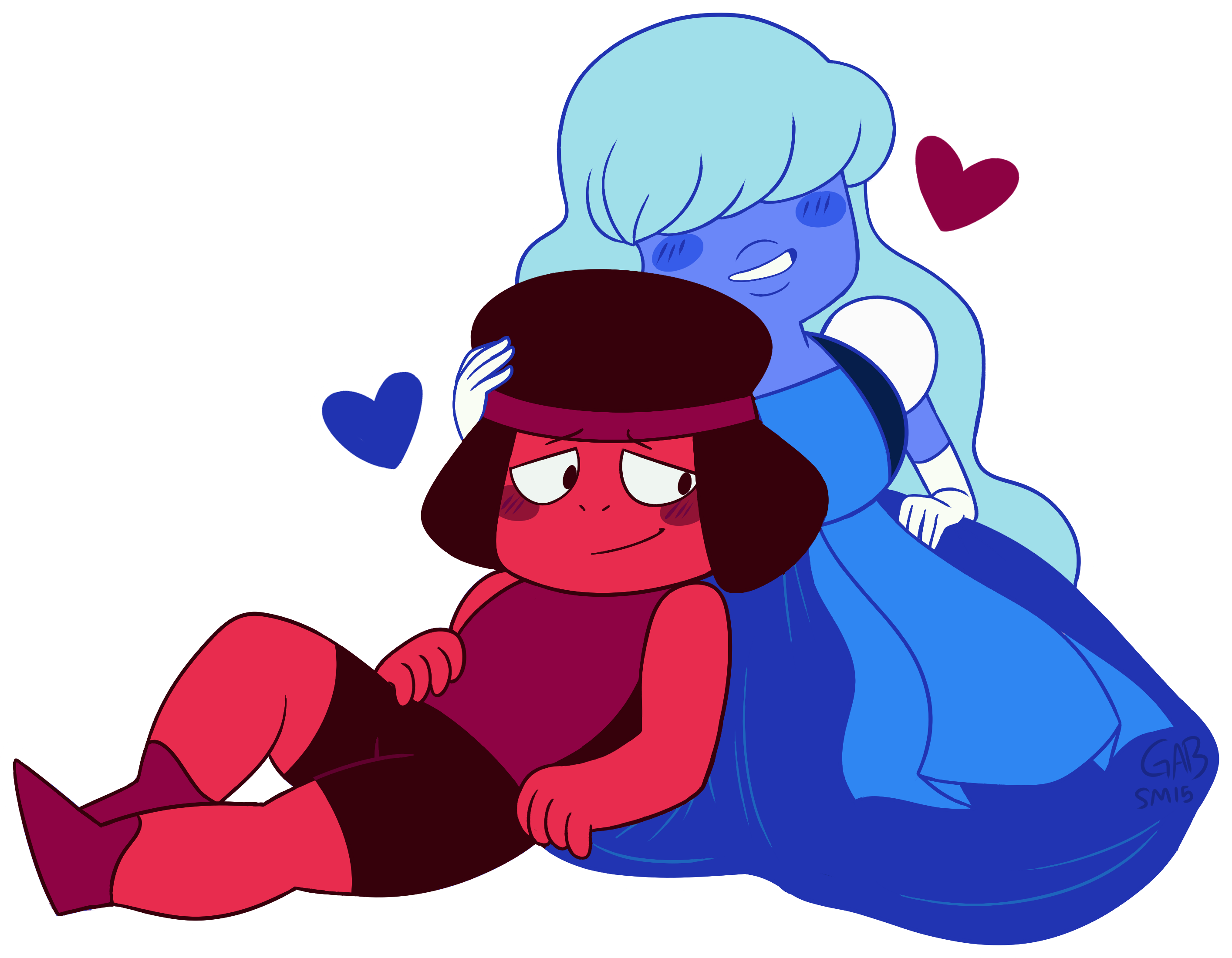 Xeternalflamebryx 313 205 There Is No Need To Worry, - Ruby And Sapphire Love Steven Universe (2829x2201)