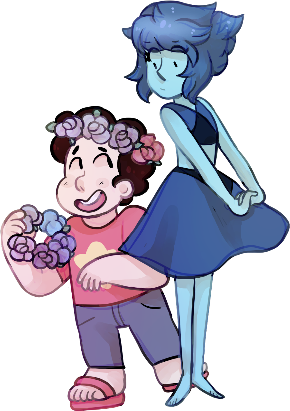 Lapis Learns About Flower Crowns Steven Universe Know - Art (1280x1598)