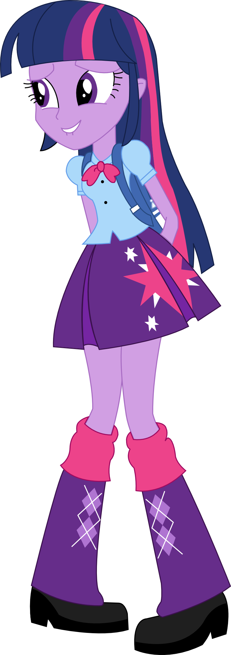 Sketchmcreations, Backpack, Boots, Clothes, Cute, Dork, - Twilight Sparkle Eg Vector (784x2222)