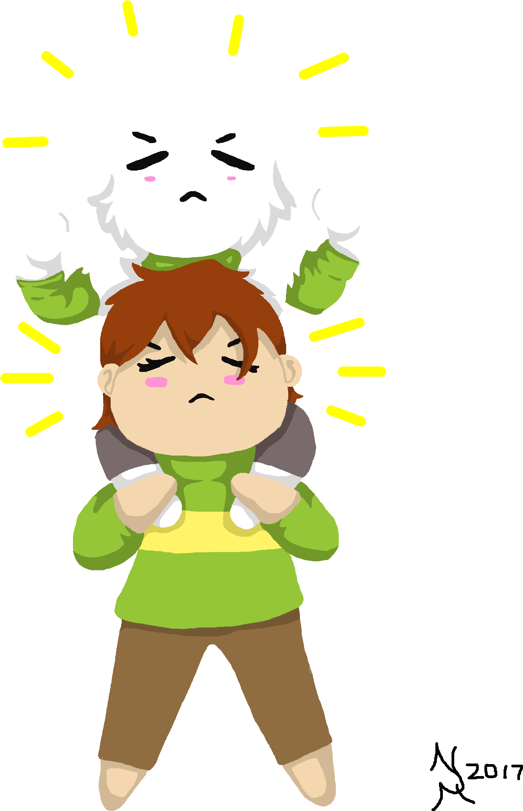 Some Of My Smol Goat Undertale Fanart - Cartoon (2694x2944)