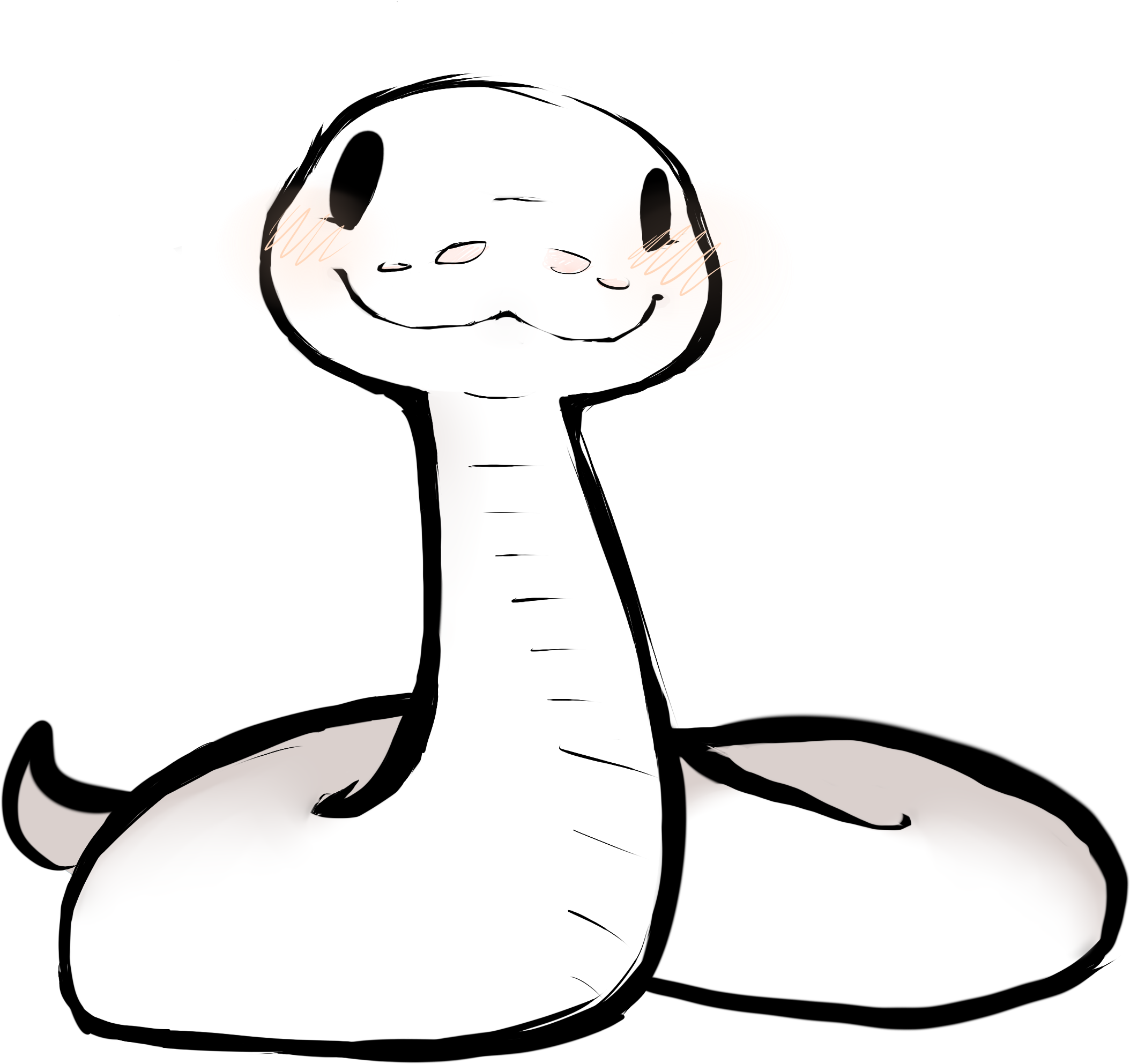 People Like My Snake Or Something - Drawing Of Desert Snake (2589x2119)