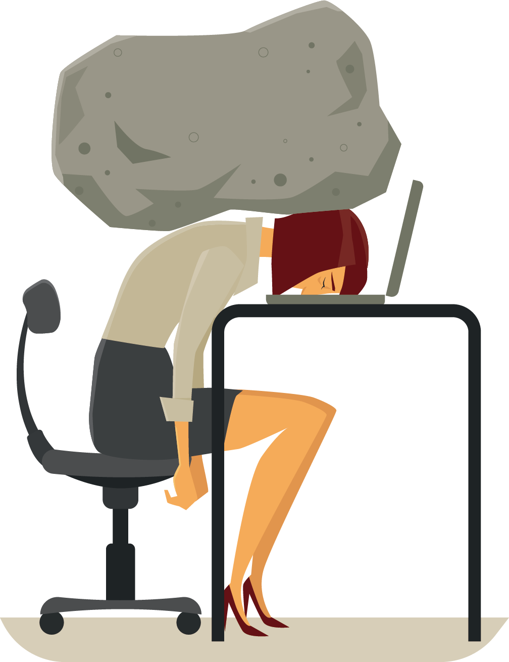 Business People Vector Material Pressure - 壓力 卡通 (1008x1309)