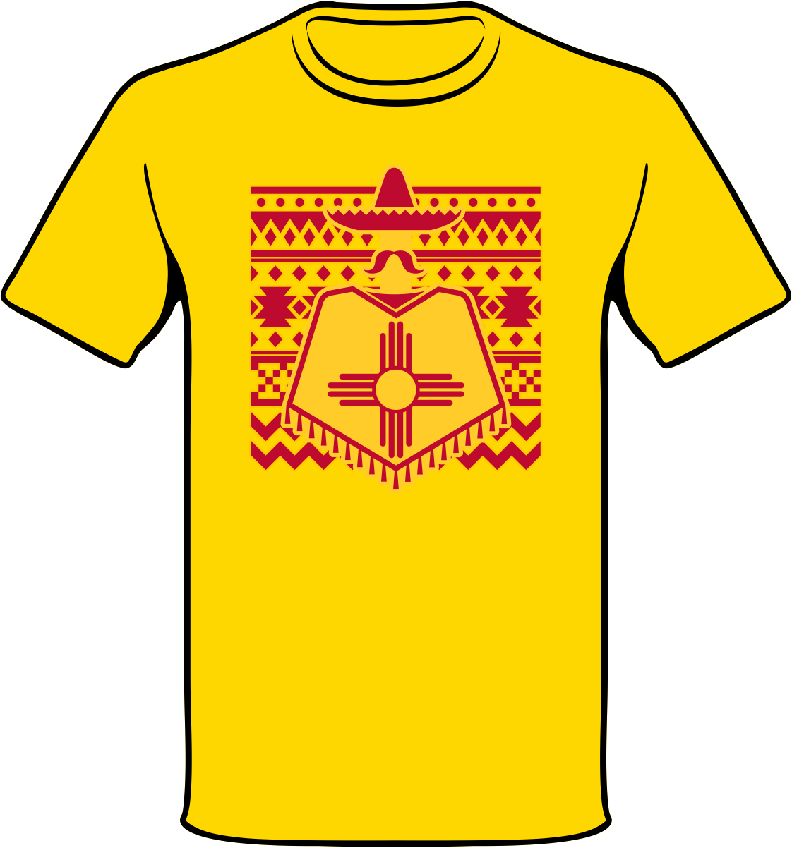 New Mexican Serape - T-shirt (1122x1202)