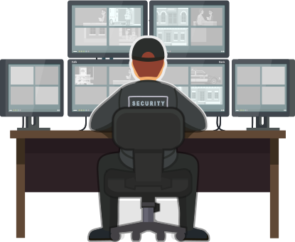 Csoc Illustration - Security Analyst Clip Art (415x341)