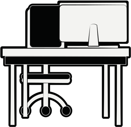 Office Desk And Chair - Workbench (550x550)