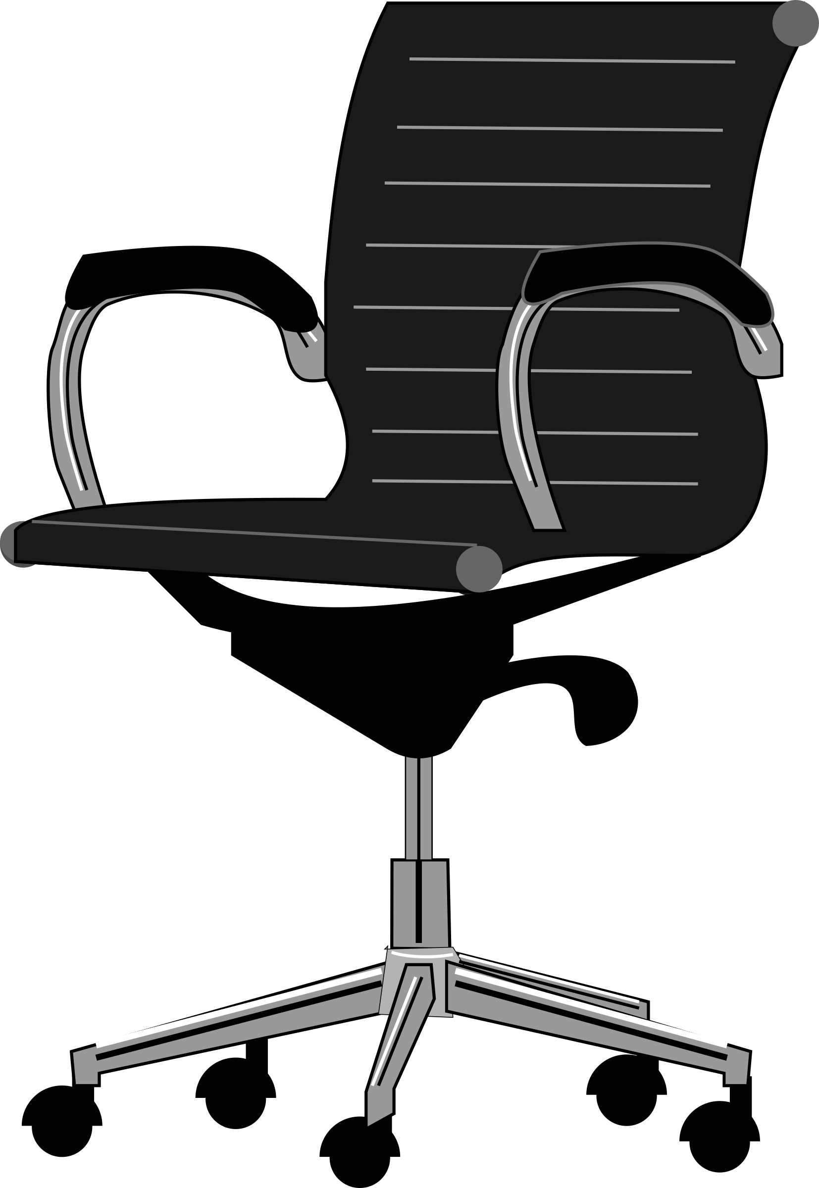 Office Furniture - Office Chair Clipart (1654x2400)