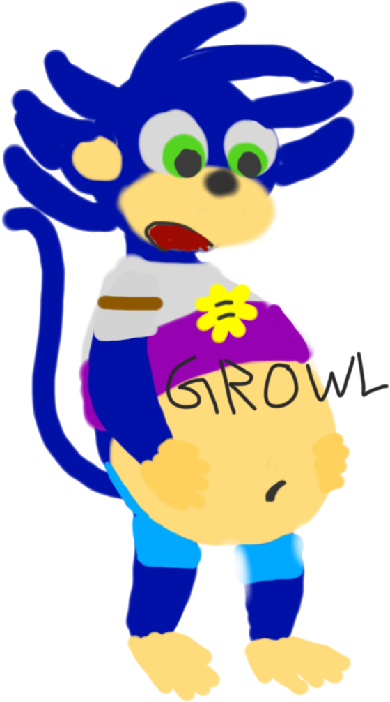 King's Growling Tummy By Monguin - Cartoon (640x1080)