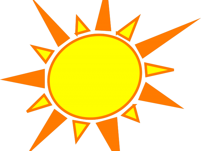 Inspirational Clipart Sunlight - Yellow And Orange Sun (640x480)