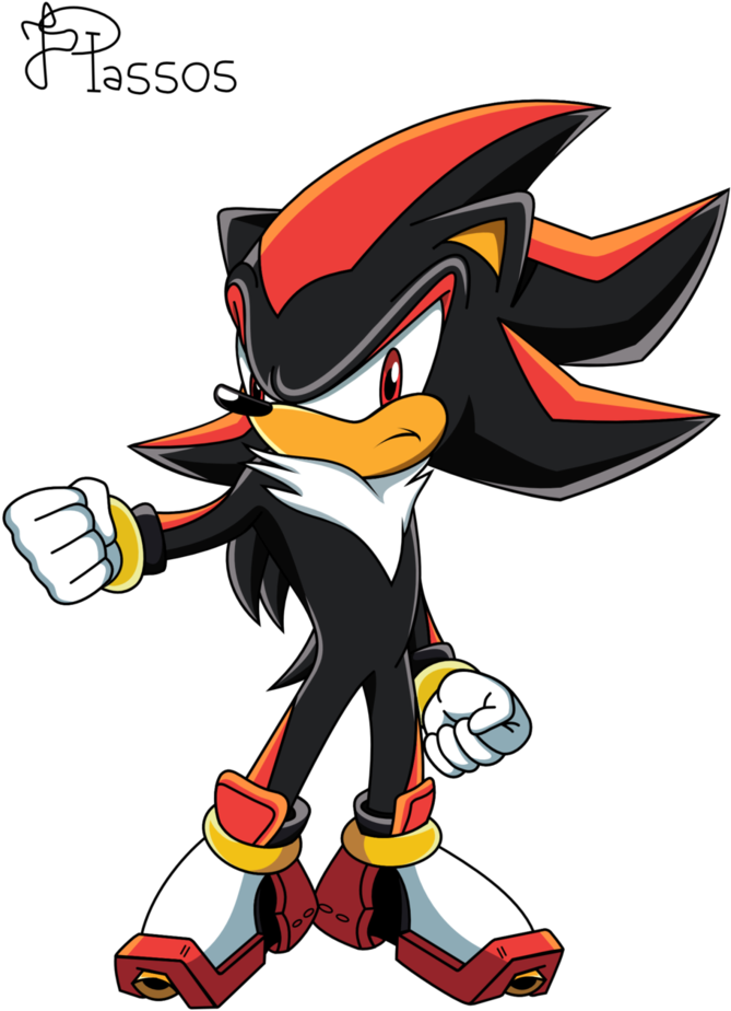 Shadow The Hedgehog Sonic X Style - Shadow The Hedgehog From Sonic X (752x1063)