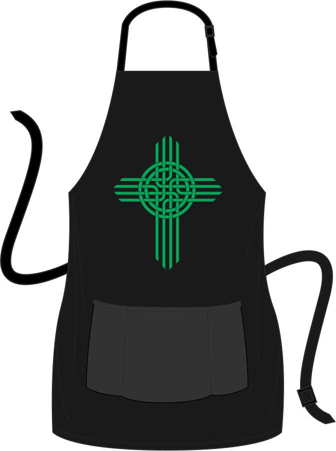 Celtic Zia Cross Apron - Cross (673x904)