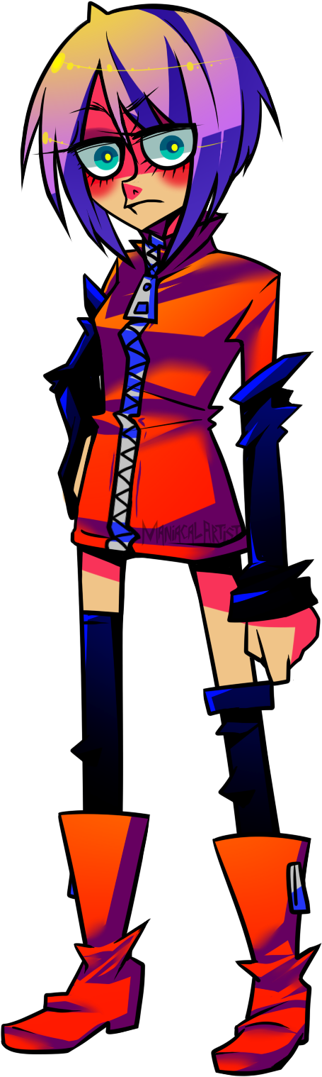 Protagonist By Krooked-glasses - Cartoon (680x1700)