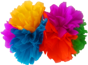 Bunch Of Large Flowers - Flower (500x282)