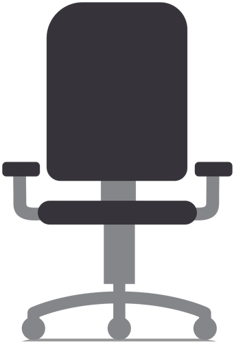 Elegant Rolling Chair Flat Rolling Chair Transparent - Office Chair Icon Png (512x512)