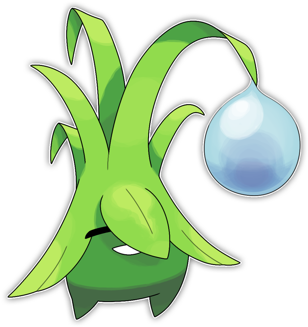 Dororu, Grass Blade Fakemon By Smiley-fakemon - Water Grass Type Fakemon (1024x1063)