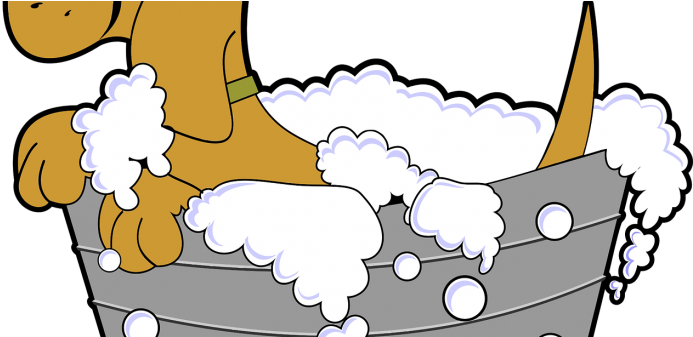 Cartoon Dogs In Tub (702x336)