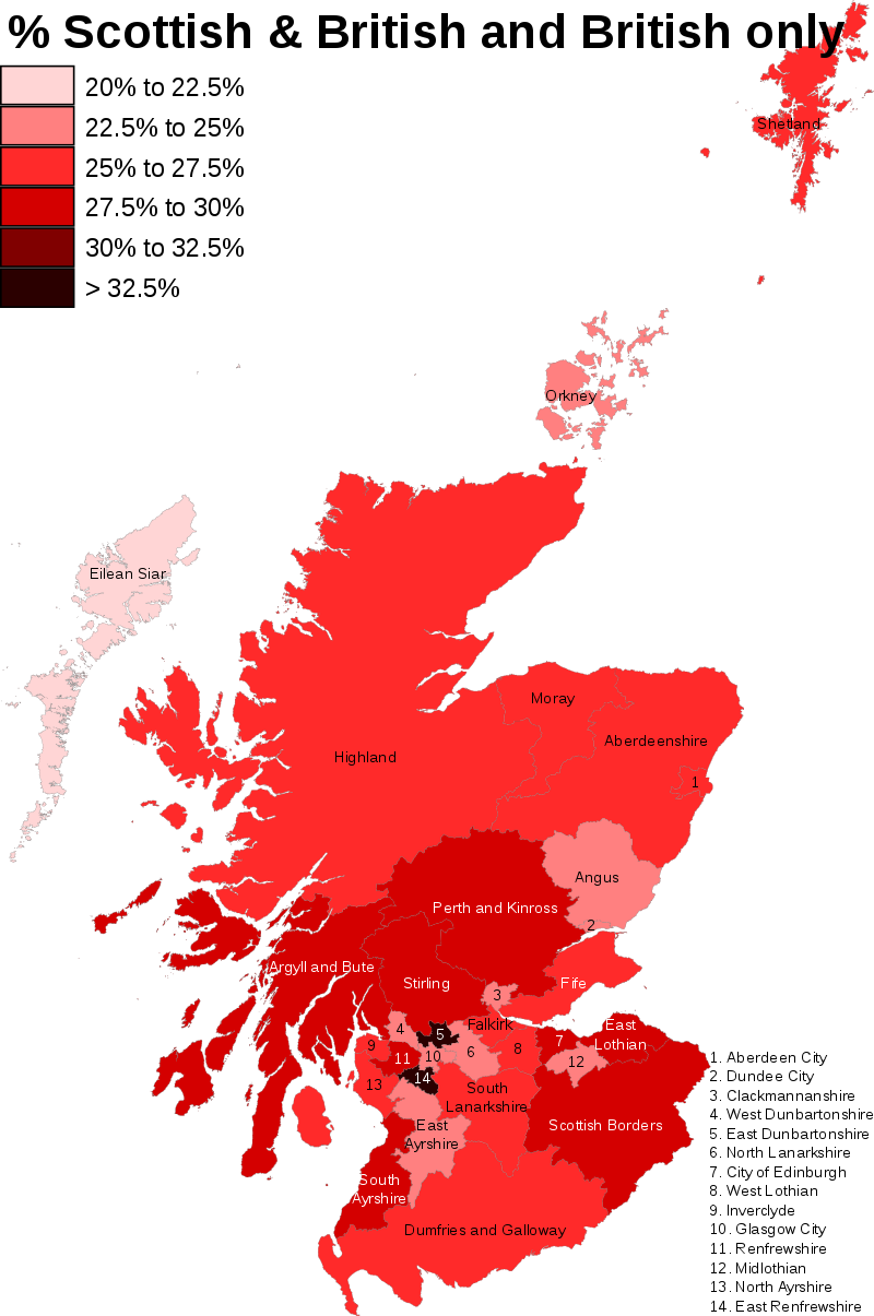 Map Showing The Percentage Of The Population That Identifies - Uk Local Elections 2017 (800x1205)