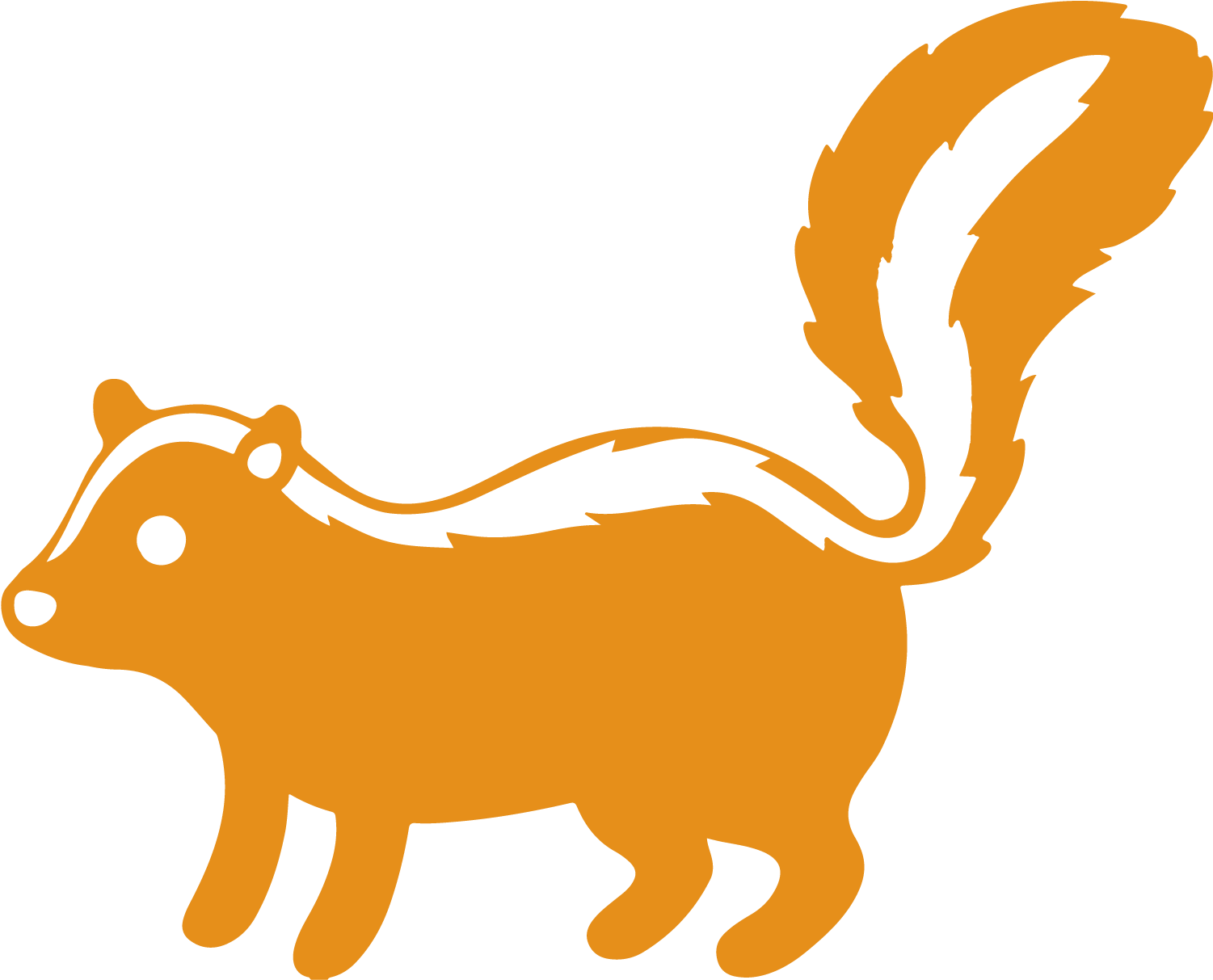 I Need Help With A Skunk - Clip Art Skunk Cartoon (1500x1300)