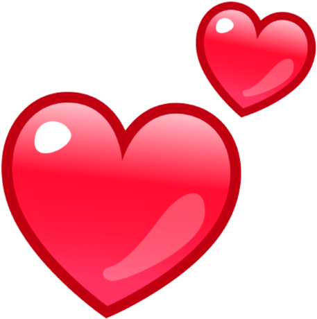 100% Of Cruelty Free Apparel's Revenue Goes To Supporting - Two Heart Emoji Red (480x480)