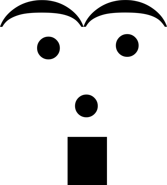 Text Smiley Astonishment Clip Art - Clip Art (540x599)