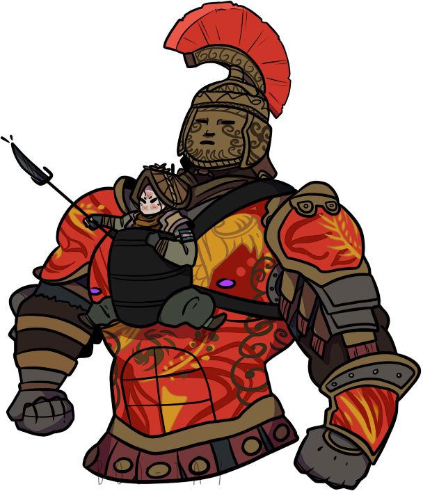 280kib, - Smiling Centurion For Honor (608x706)