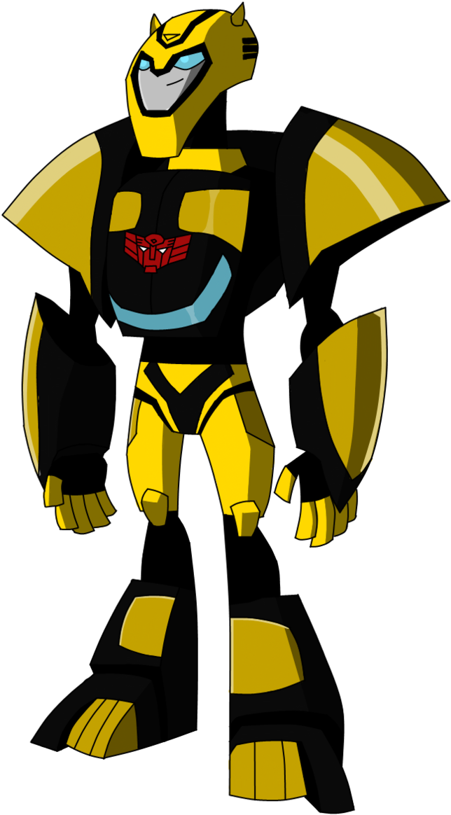 Cybertron Mode Elite Guard Bumblebee By Setinal-pax - Transformers Animated Elite Guard Bumblebee (673x1205)