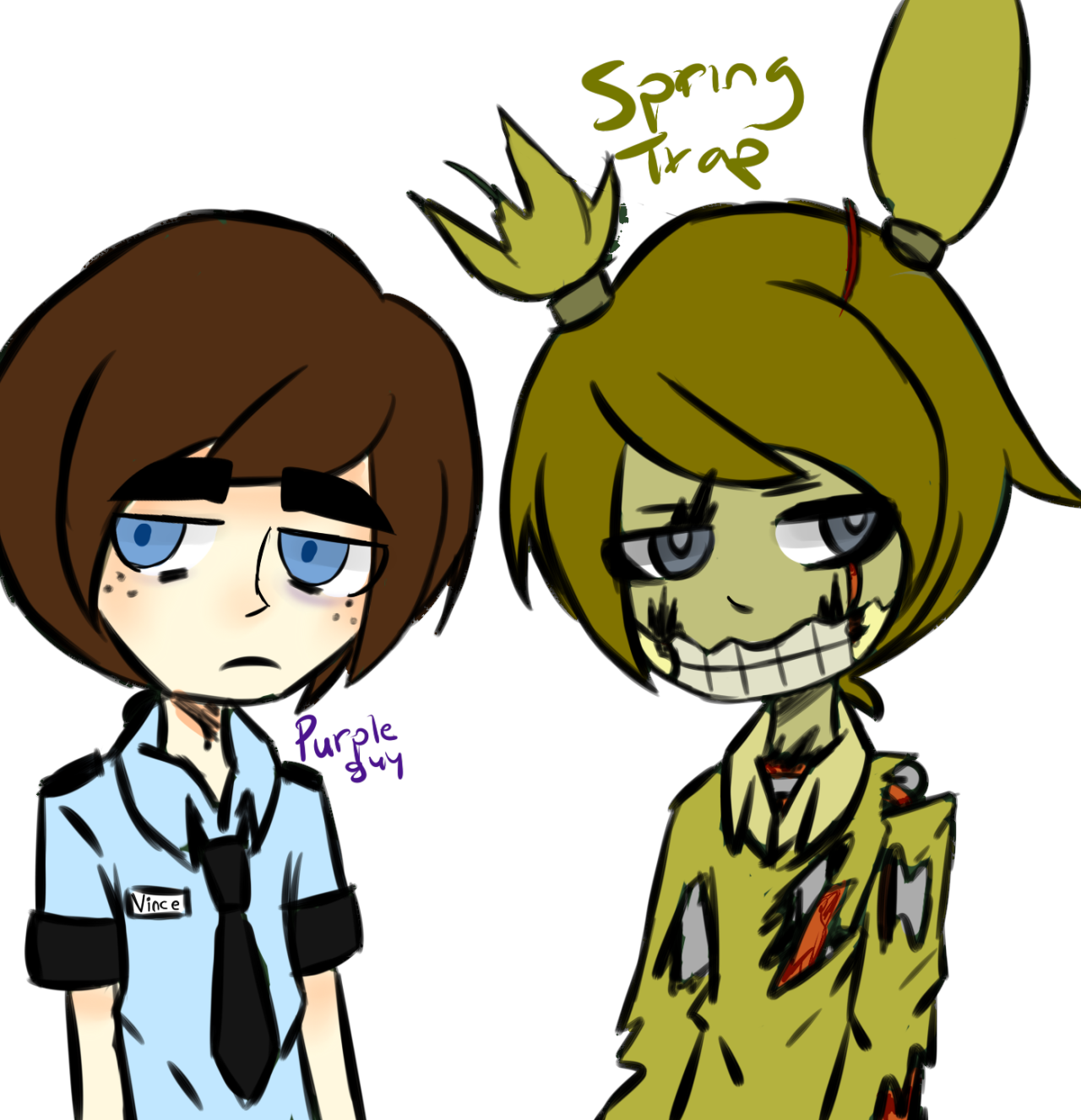 Two Interpretations Of Two Bad Guys Yes - Cartoon (1280x1326)