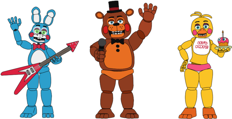 Five Nights At Freddy's 2 By J04c0 - Five Nights At Freddy's 2 Toys (1024x555)
