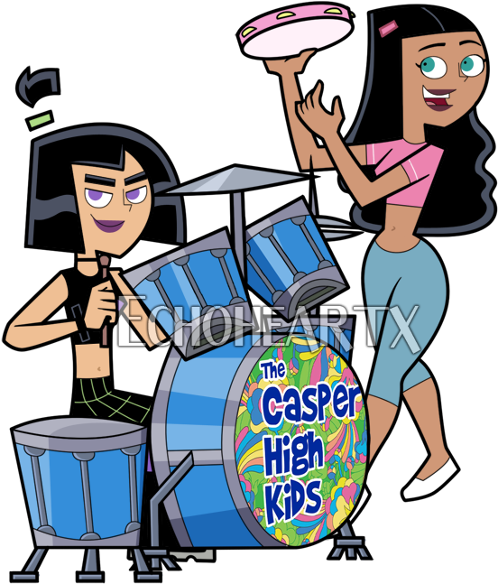 The Band P2 By Echoheartx - Danny Phantom (656x700)