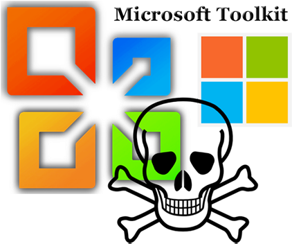 Microsoft Toolkit - Cartoon Skull And Crossbones (450x377)