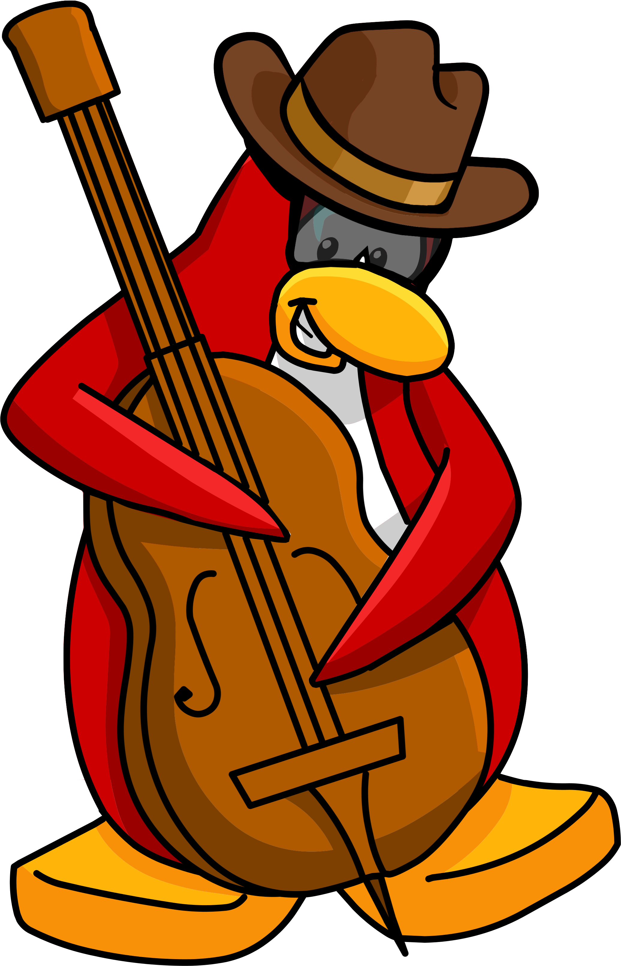 Stompin' Bob - Club Penguin Penguin Band (2071x3514)